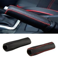 Car Leather Gear Handbrake Cover for Nissan Juke Qashqai J10 X-Trail Terra Micra Leaf Serena Armada Kicks Tiida