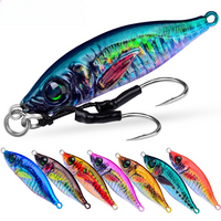 1 pcs Long-Cast Printed Metal Jig 6.2gā30g Metal Jig Head Lure 3D Realistic Metal Lure Fishing Spoon Lures Accessories