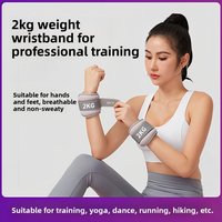 Weighted Wrist Sandbag 2kg 1kg Ankle Weights Unisex Yoga Dance Sports Training Running Fitness Equipment Overall Weight Loss ...