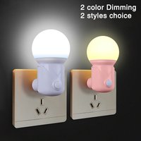 Tragbare Plug-in LED Nachtlicht 2-farbe Baby Pflege Auge Schlaf Licht Schlafzimmer Korridor Steckdose Lichter Energiesparende nachtlicht