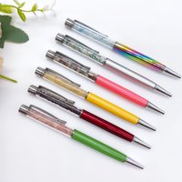 Natural Crystal Gravel Ballpoint Pen Quartz Stone Energy Healing Creative Ballpen Stationery Office Bussiness Supply Gift