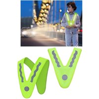 1/2/3/5Pcs Fluorescent High Visibility Children Vest Safety Shirt Fast Dry Work Wear Boys Girls Night Cycle Biking Durable