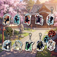 Jujutsu Kaisen Anime Keychain Acrylic Pendant Yuji Itadori Megumi Fushiguro Nobara Kugisaki Cute Anime Character Accessories