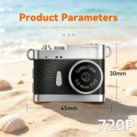 Retro Mini Digital Camera S142 1280x720P HD Pocket Camcorder with Flash Light 18g Ultra-light Portable Camera for Kids & Travel