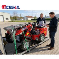 Mini Telehandler 4 Wheel Drive Flexible Operation Low Fuel Consumption Telescopic Loader for Farm