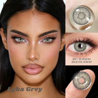 Bio-essence Colored Contact Lenses for Eyes Lyka Grey Lenses Brown Color Lens Blue Eyes Contact Colored Pupils for Daily Makeup