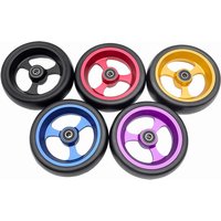 A Pair of 5inch Sports Wheelchair Front Wheels, Casters Made of Aluminum Alloy, Wear-Resistant Pu Tires, High-Speed, Silent, Universal Installation. a Pair