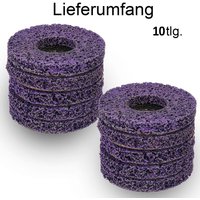 10 Stück Grob-Reinigungsscheiben CBS CSD für Winkelschleifer zum Entfernen von Farbe, Beschichtung, Rost, Schweißnähten und Oxidation