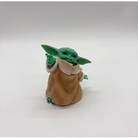 Star War Mandalorian Little Baby YODA Statue 8cm Figure Toys