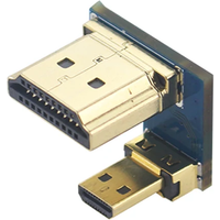 Raspberry Pi 4 1080P HDMI-compatible Adapter Male to Male Converter for Raspberry Pi 3B+/3B 3.5 inch Display 5 inch Touch Screen