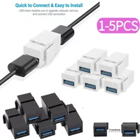 USB 3.0 Keystone Jack Inserts Connect Equipment with USB Port Snap-in Connector Socket Adapter Port for Wall Plate Outlet Panel