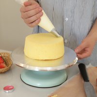 10/12 INCH Baking Tools Aluminum Alloy Birthday Cake Turntable Plastic Ceramic Turntable Glass Turntable Flower Mounting Table