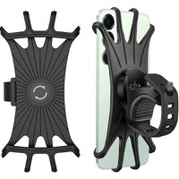AliExpress Viesrita 360° Rotating Bike Phone Holder Silicone Mobile Bracket Bicycle Motorcycle GPS Clip Mount For Scooter Stroller Handlebar Kit Set