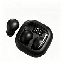 Ultra Tiny Hidden Wireless Bluetooth Earbuds HIFI Stereo Sound In-Ear Headphones Noise Cancelling Headset Built-in Mic For Daily