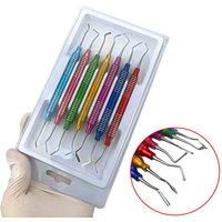 7PCS Dentistry Colorful Composite Resin Filling Set Thick Handle High Quality Spatula Filler Restoration Dental Instrument Tool