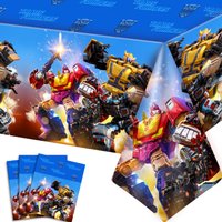 3pcs Transformers Party Tablecloth Transformers Birthday Tablecloths Transformers Table Covers for Transformers Party Decoration