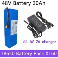 48V Battery 20Ah 13S3P XT60 DC 18650 Lithium ion Battery Pack 20Ah For E-Bike electric motor 54.6v 500W with BMS charger