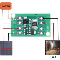 1-10P Automatic Solar Panel Battery Charger Board Night Light LED Lamp Control Switch Battery Charger Charging Controller Module