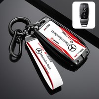 Car Flip Remote Key Fob Case Cover For Mercedes Benz A C E S G Class W177 W205 W213 X167 W222 CLA GLE Keychain Protector Bag