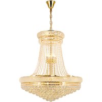 Luxury Round K9 Crystal Gold 2026 Ceiling Chandelier Lighting Hanging Lamps Lustre Suspension Luminaire Lampen For Living Room