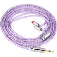 Tripowin Zonie 16-adriges versilbertes Kabel SPC-Kopfhörerkabel QDC MMCX 2-polig für KZ ZS10 PRO C16 C12 BL03