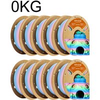 ERYONE 1KG/3K/5KG PLA Matte Gradient Rainbow 3D Printer Filament 1.75 +/- 0.03mm, PLA Matte Multicolor Filament PLA 1KG/3K/5KG