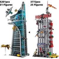 2026 New Moc The Bugle Building Of Daily Avengers Tower Bricks Building Blocks Dispaly Model Building Birthday Gifts For Teenage