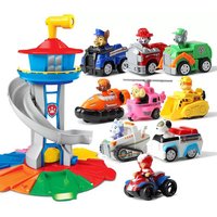 AliExpress Paw Patrol Toy Set Cartoon Anime Figures Patrol Canine Chase Skye Rebound Bicycle Home Decoration Birthday Gifts adult toys 