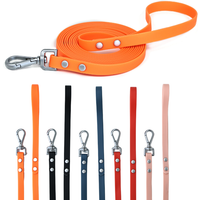 Studded Rivet PVC Dog Leash Waterproof Durable Outdoor Pet Traction Rope Fashion Pet Walking Leash For All Breeds Dogs