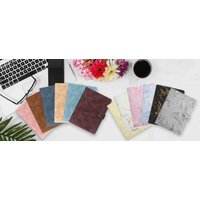 A5 Soft PU Leather Notebook Binder, Refillable 6 Round Ring Binder Cover for A5 Filler Paper, Notebook Personal Planner Binder