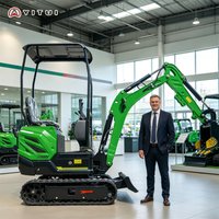 New Multifunctional Mini Excavator To Meet Various Needs 1.2 Tons Of Family Special Mini Crawler Excavator Customized