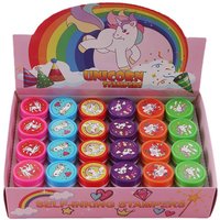 24pcs/set Self-inking Unicorn Infantil Stamp Set
