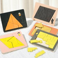 Wooden Geometric Puzzles Challenge Impossible Brain Burning Decompression IQ Mind Brain Teaser Jigsaw Puzzle for Adults Kids