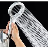Ring Design High Pressure Shower Head Rainfall Spray Adjustable Handheld Showerhead Water Saving Easy Install