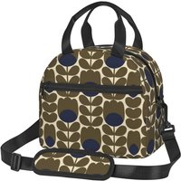 Orla Kiely Bubble Flowers Lunch Bag with Adjustable Strap Insulated Lunch Box Cooler Thermal Reusable Tote Bag for Beach Picnic