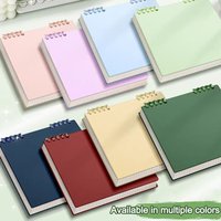 Thickened 120 Pages Loose-leaf Notebook Flip Up Color Notepad Grid Inner Pages Detachable Diary Book School Office