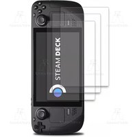 Steam Deck/Steam Deck Oled Tempered Glass Screen Protector 9H Hardness Shatterproof Anti-Scratch 2.5D Arc Edge HD Bubble-Free