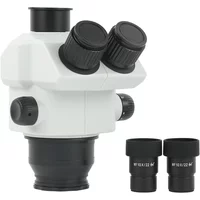 7X-60X Simul-Focal Industry Trinocular Stereo Microscope Zoom Head WF10X22 Super Widefi Lens For PCB SMD Soldering Phone Repair