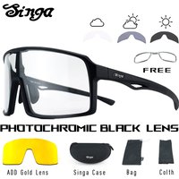 AliExpress Singa SINGA Red Photochromic Cycling Sunglasses Men Women Mixed Iridescent Lens Wind and Sand Proof UV400 Mountain Bicycle Sunglasses