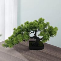 Small Artificial Bonsai Tree Simulation Potted Desktop Display Tree for Windowsill Bedroom Table