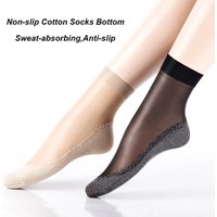 10 Pair Fashion Elastic Short Socks Women Summer Socks Breathable Stretch Casual Stockings Thin Transparent Ankle Cotton Sock