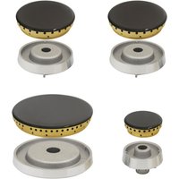1 Set Burner Cap for BALAY, FAGOR, TEKA Kitchen Gas Stove Burners, Grills and Baking Trays High Cooking Performance Stove Lids