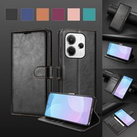 Wallet Magnetic Cap With Card Slot Flip Leather Case For iPhone 17 Pro Max Air 17e 16 Plus 16e 15 14 13 Mini 12 11 XR 8 7 Cover