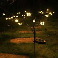 New Light Sensor Solar Mini Palace Light, 6 Warm LED Vintage Style, Outdoor Ground Lawn Lamp, Ramadan Garden Path Lighting