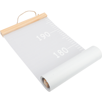 Height Growth Chart Kids Hanging Height Measurement Ruler Cloth Material Easy Install Record Child Development