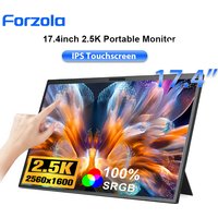 FORZOLA 14/15.6/17.4 Inch 2.5K Portable Monitor 2560x1600 16:10 Secondary Screen IPS Display HDMI Type-C for MAC PC Xbox PS 4 5