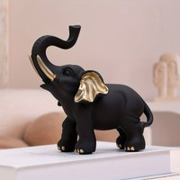 Creative Resin Elephant Statue Home Decoration Crafts Gifts for Living Room Bedroom Bookshelf Office Desktop Mascot Ornament