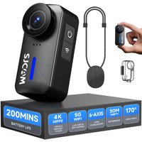 SJCAM C110+ Sport Camera 170° Ultra Wide 4K 30fps Six Axis Gyro Anti-Shake Recorder for Cycling Riding Vlogging Fishing