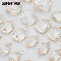 GUFEATHER,10pcs/lot,M286,jewelry accessories,accessory parts,copper,glass,hand made,jewelry findings,charms,diy pendants