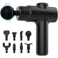 Electric Massage Gun Deep Tissue Facial Massgaer 8 Heads Arms Back Leg Muscle Relaxing For Body Back Arm Sport Fitness